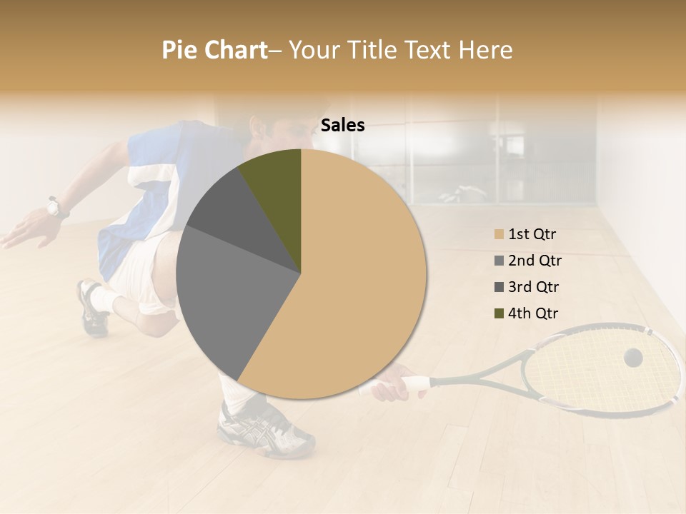Ball Men Squash PowerPoint Template