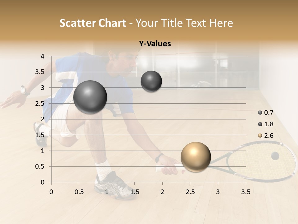 Ball Men Squash PowerPoint Template
