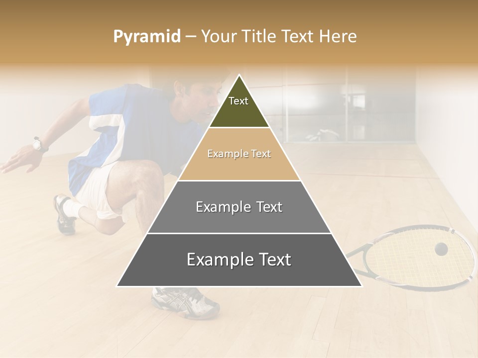 Ball Men Squash PowerPoint Template