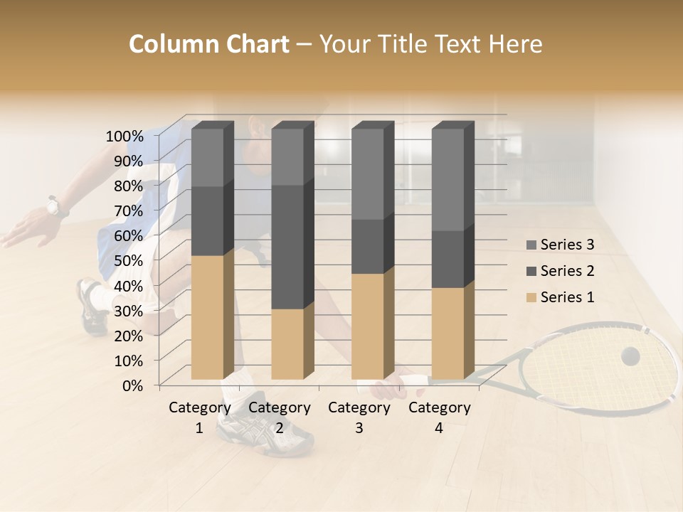 Ball Men Squash PowerPoint Template