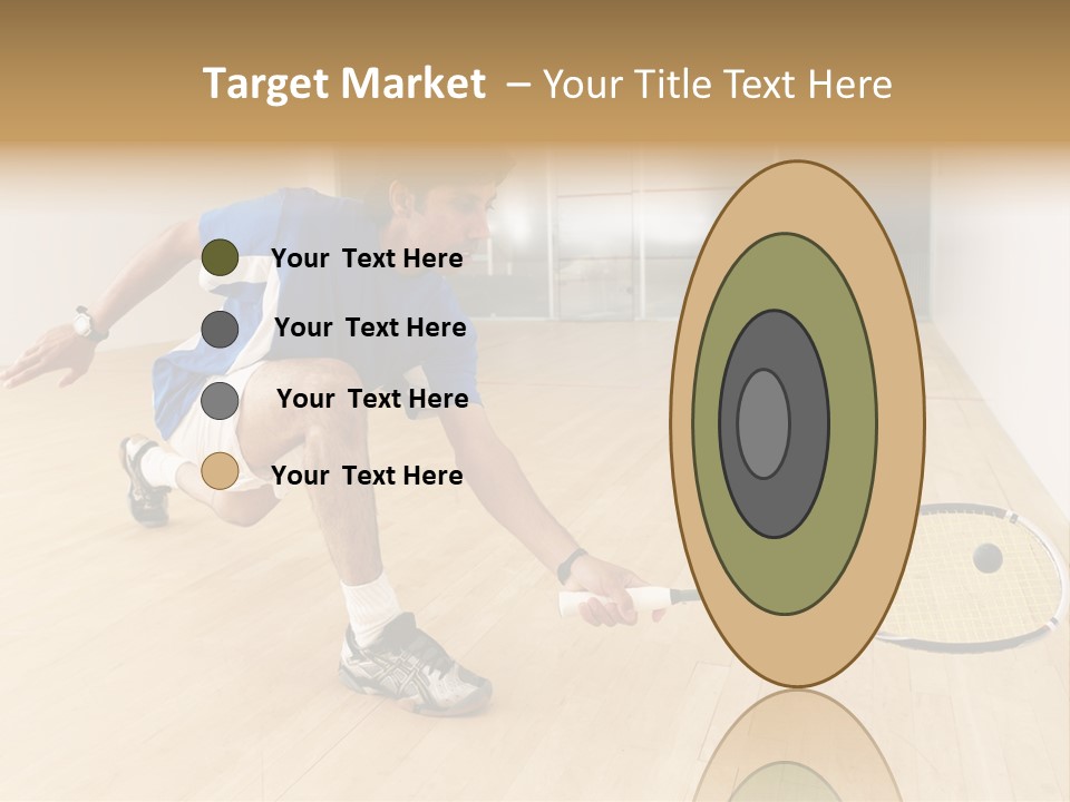 Ball Men Squash PowerPoint Template