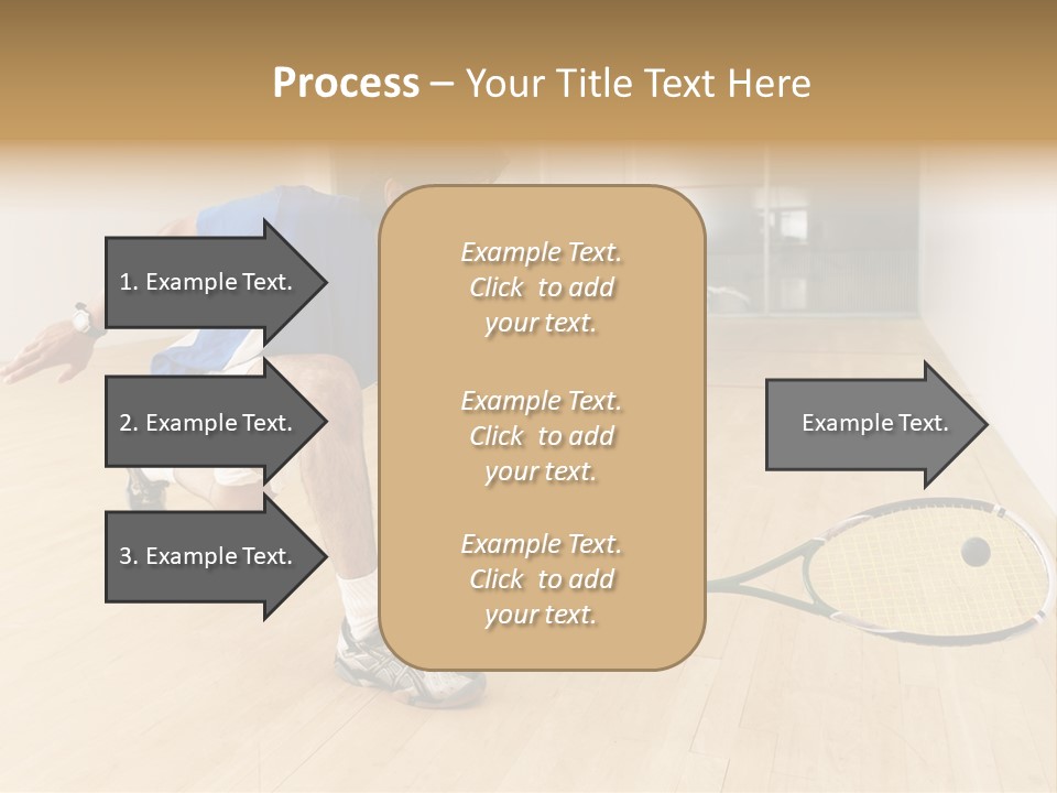 Ball Men Squash PowerPoint Template