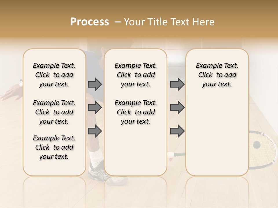 Ball Men Squash PowerPoint Template