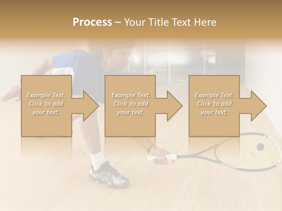 Ball Men Squash PowerPoint Template