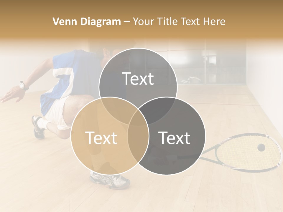 Ball Men Squash PowerPoint Template