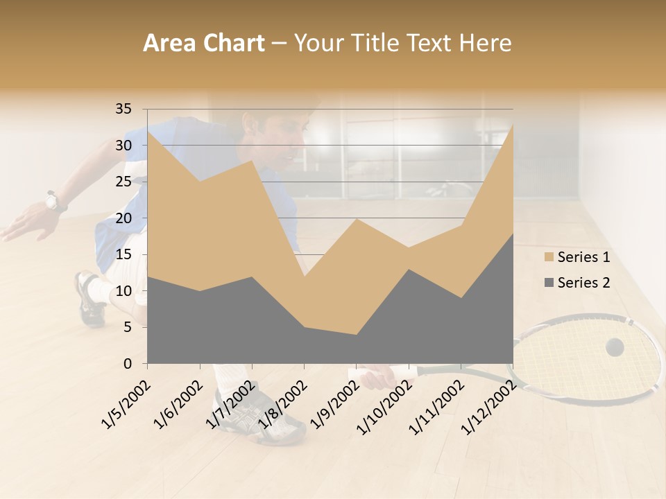 Ball Men Squash PowerPoint Template