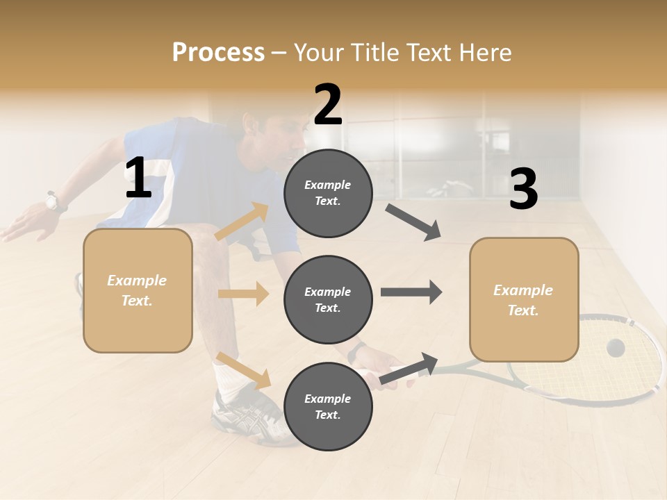 Ball Men Squash PowerPoint Template