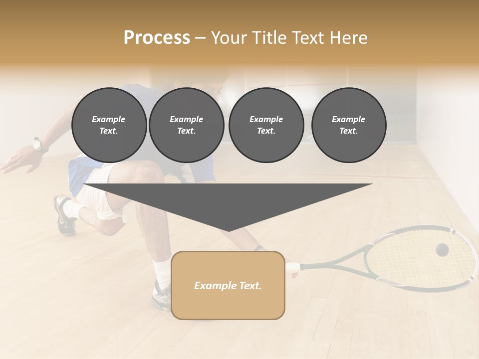 Ball Men Squash PowerPoint Template