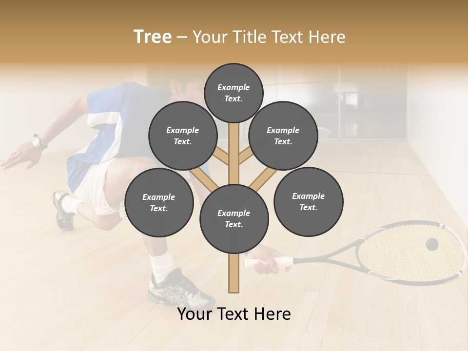 Ball Men Squash PowerPoint Template