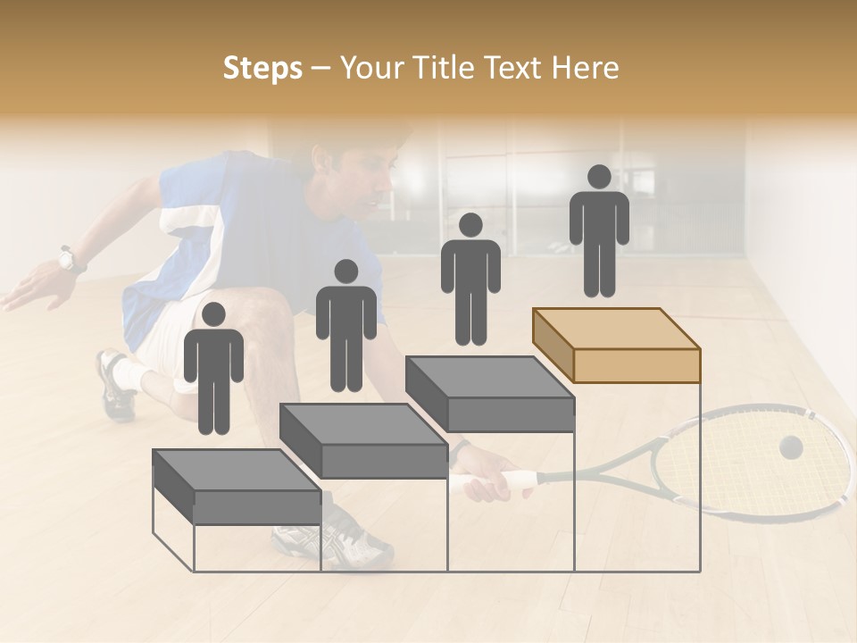 Ball Men Squash PowerPoint Template