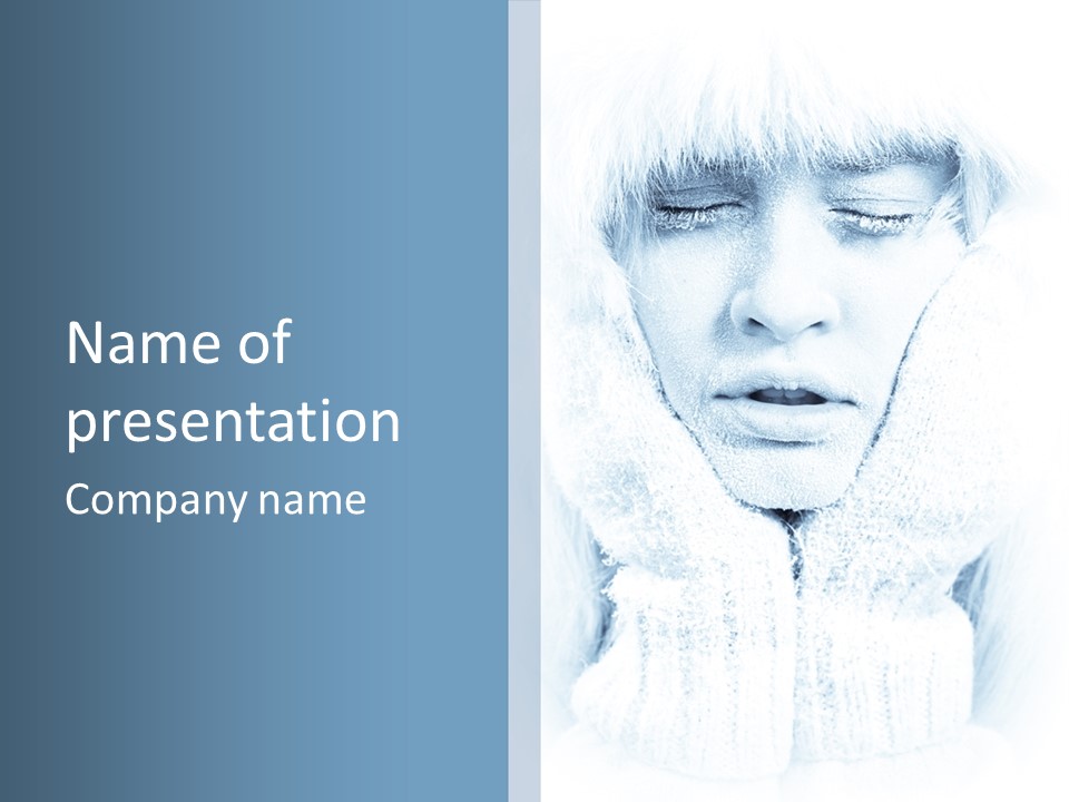 Season Female Fur PowerPoint Template