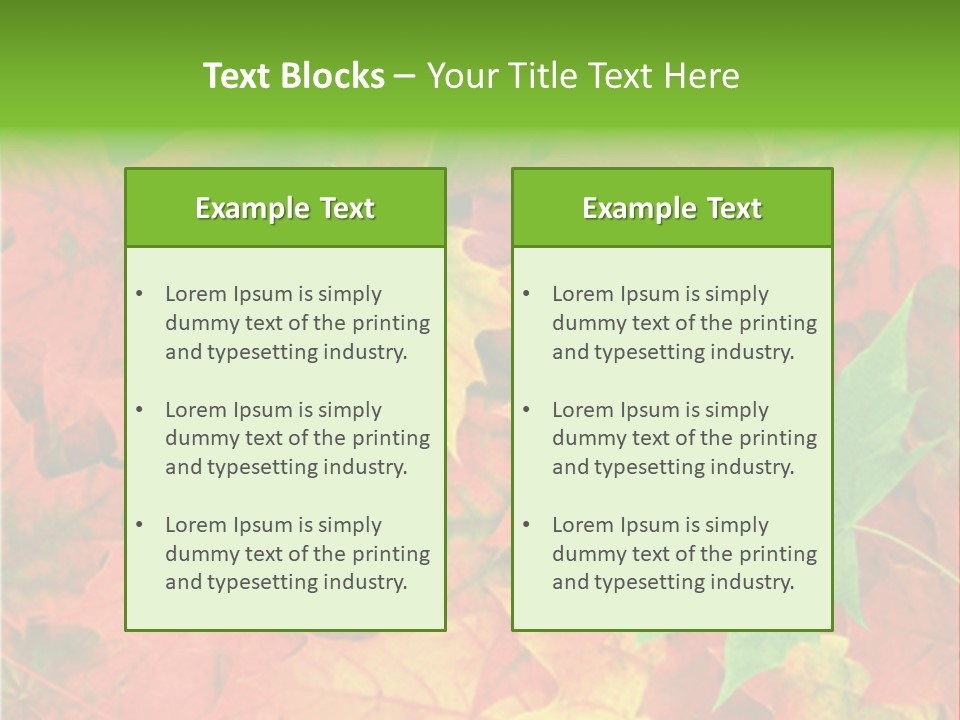 Park Fall Autumn PowerPoint Template