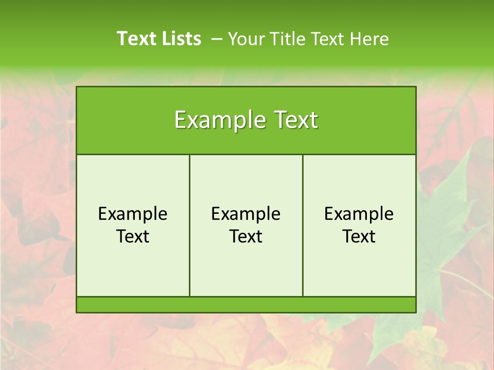 Park Fall Autumn PowerPoint Template