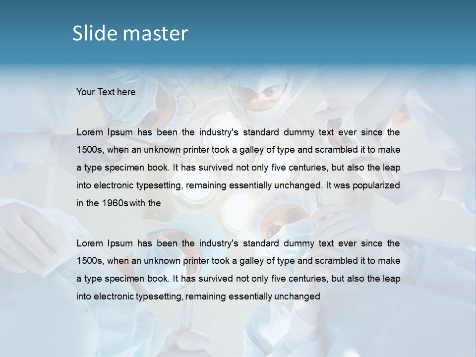 Clinician Finger Nurse PowerPoint Template