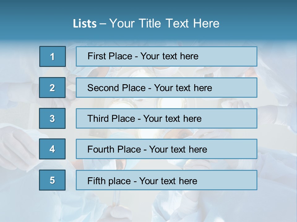 Clinician Finger Nurse PowerPoint Template