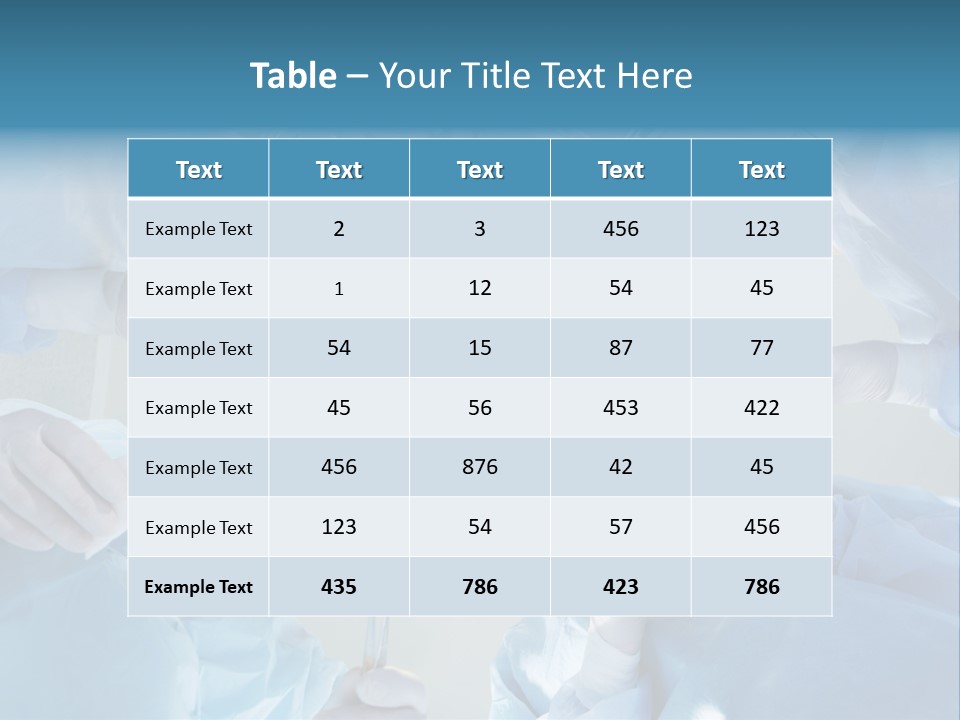 Clinician Finger Nurse PowerPoint Template