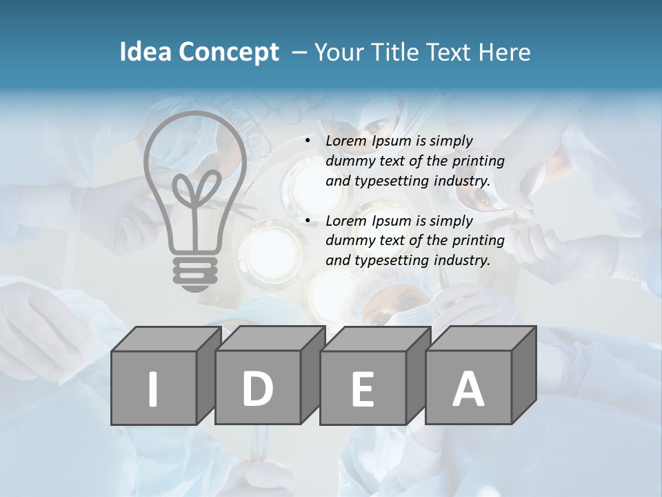 Clinician Finger Nurse PowerPoint Template