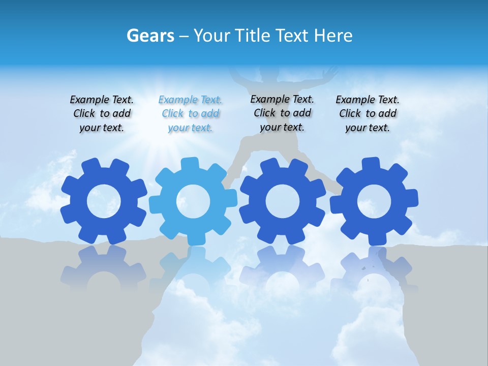 Man Top Happiness PowerPoint Template