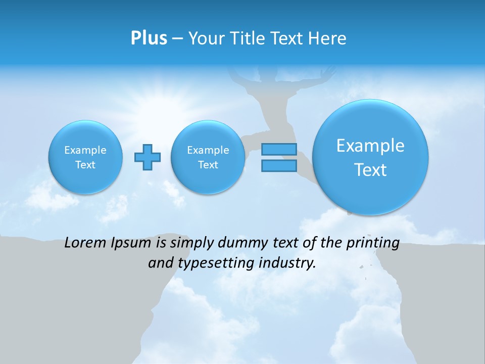 Man Top Happiness PowerPoint Template