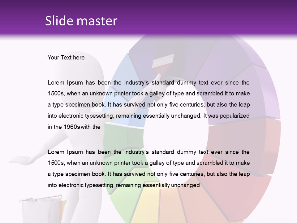 Roller Image Manual PowerPoint Template