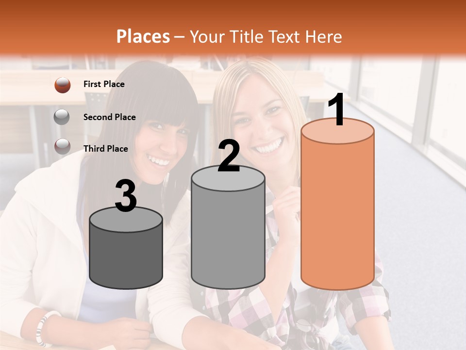 Woman Classroom Happy PowerPoint Template