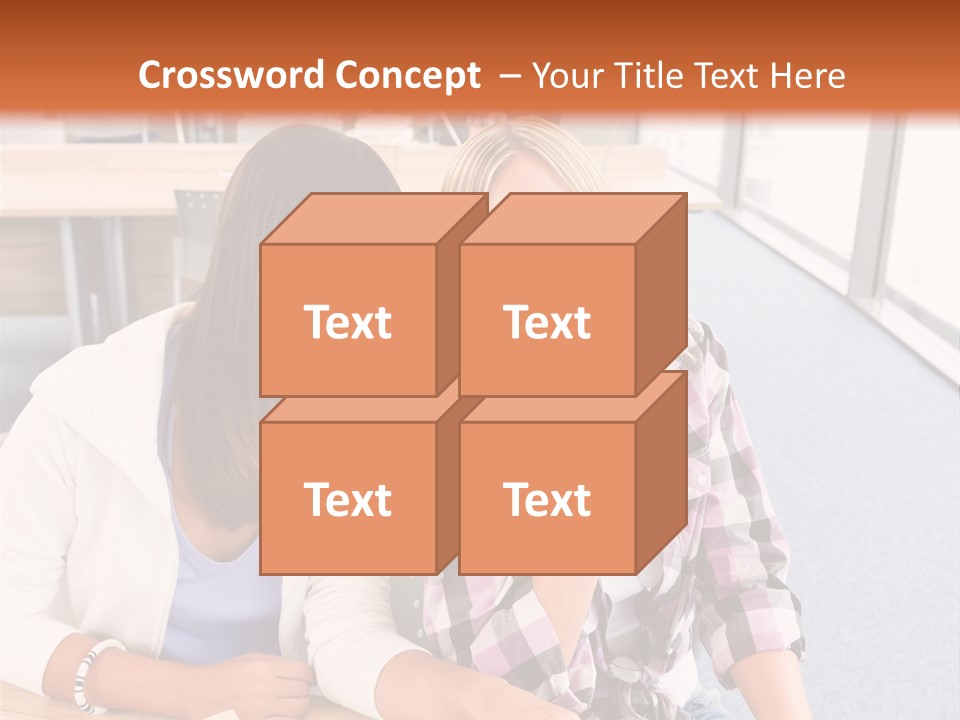 Woman Classroom Happy PowerPoint Template