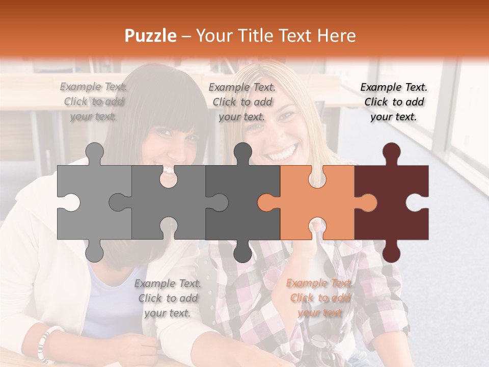 Woman Classroom Happy PowerPoint Template