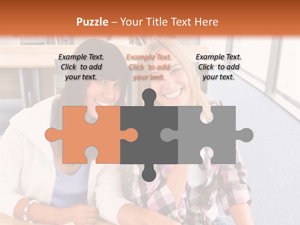 Woman Classroom Happy PowerPoint Template