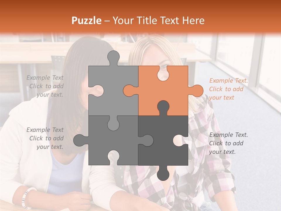 Woman Classroom Happy PowerPoint Template