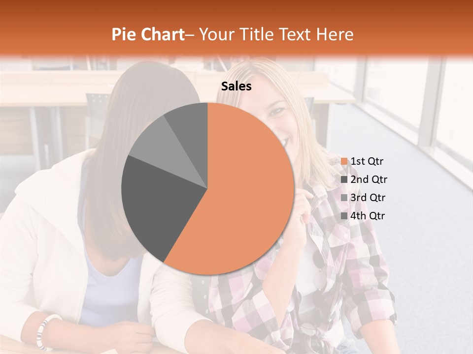 Woman Classroom Happy PowerPoint Template