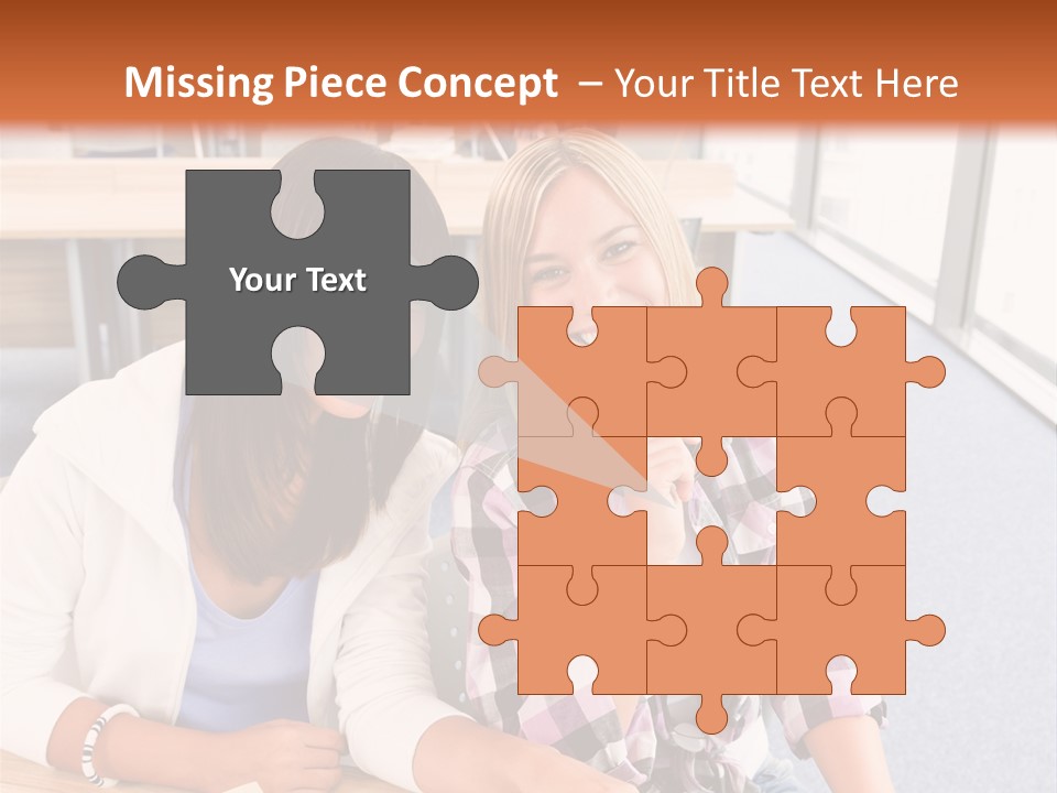 Woman Classroom Happy PowerPoint Template