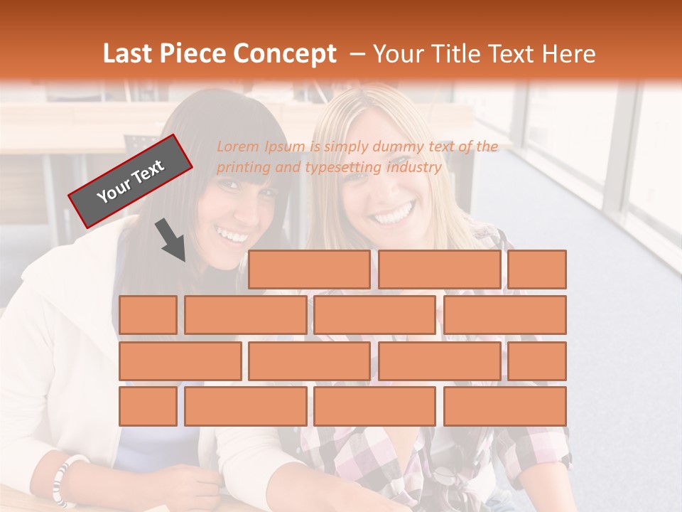 Woman Classroom Happy PowerPoint Template