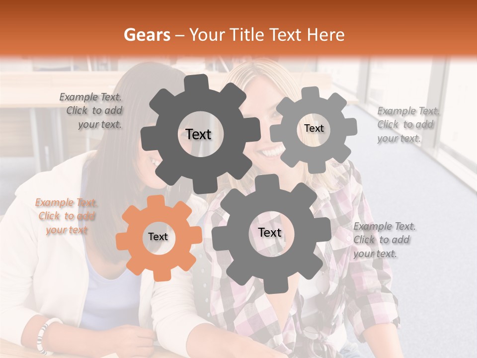 Woman Classroom Happy PowerPoint Template