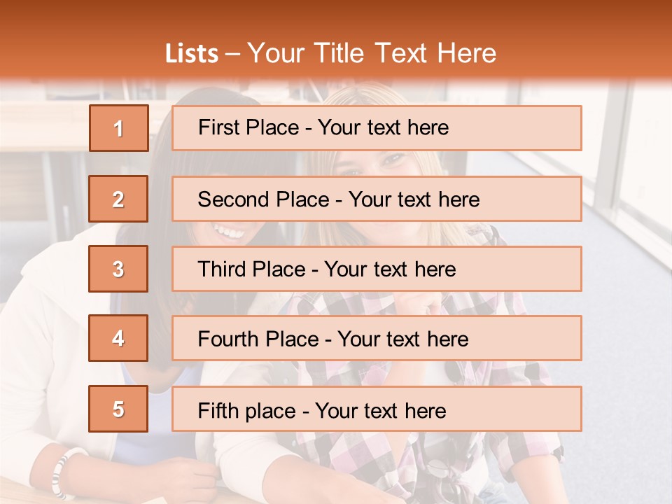 Woman Classroom Happy PowerPoint Template