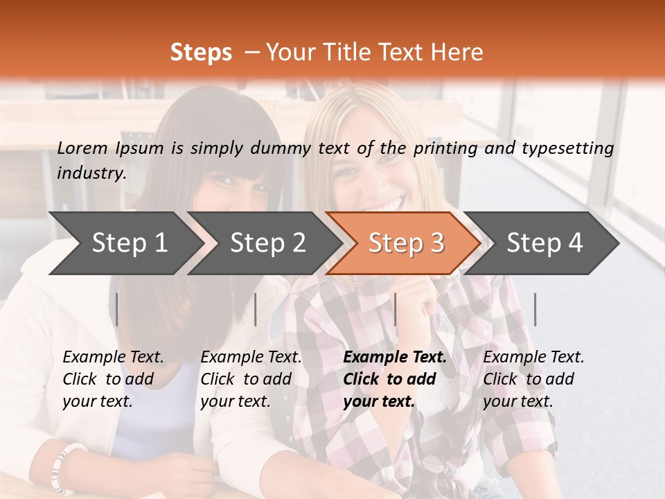 Woman Classroom Happy PowerPoint Template