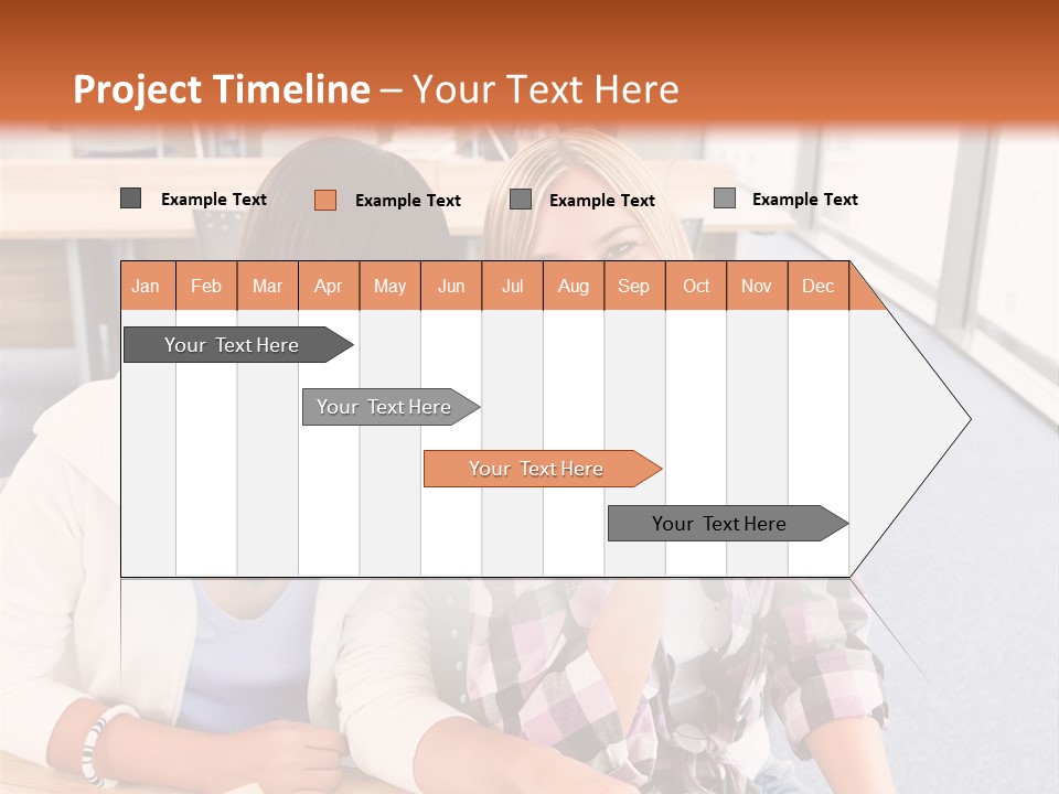 Woman Classroom Happy PowerPoint Template