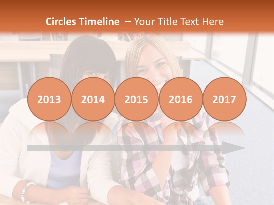 Woman Classroom Happy PowerPoint Template