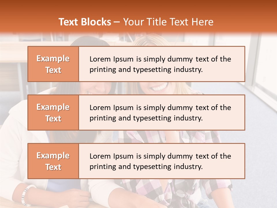 Woman Classroom Happy PowerPoint Template
