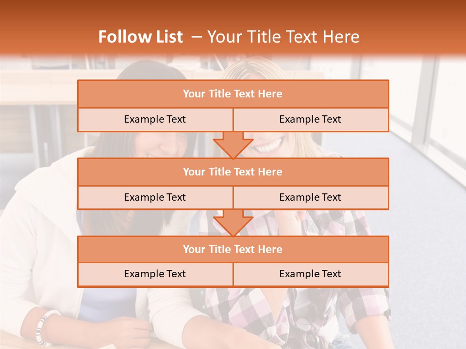 Woman Classroom Happy PowerPoint Template