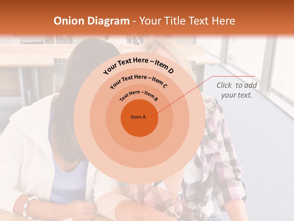 Woman Classroom Happy PowerPoint Template