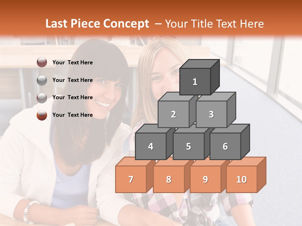 Woman Classroom Happy PowerPoint Template