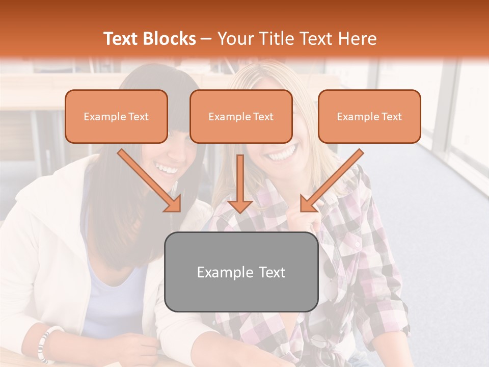 Woman Classroom Happy PowerPoint Template
