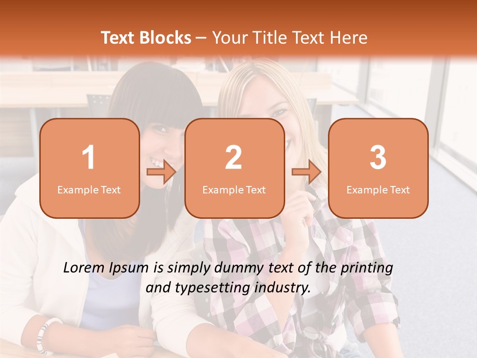 Woman Classroom Happy PowerPoint Template
