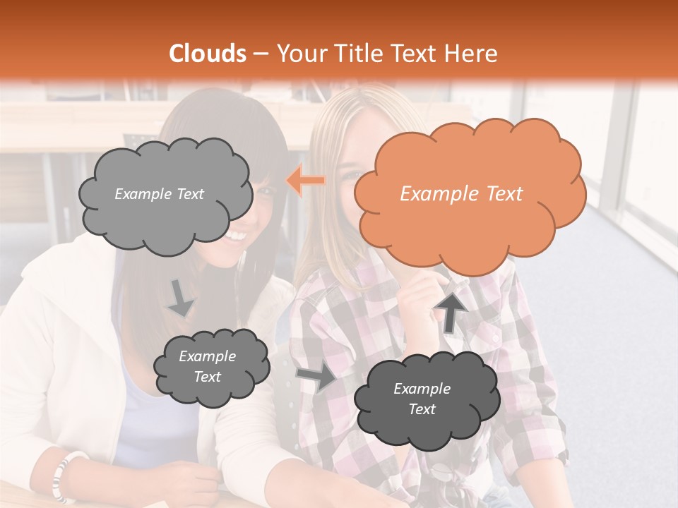 Woman Classroom Happy PowerPoint Template