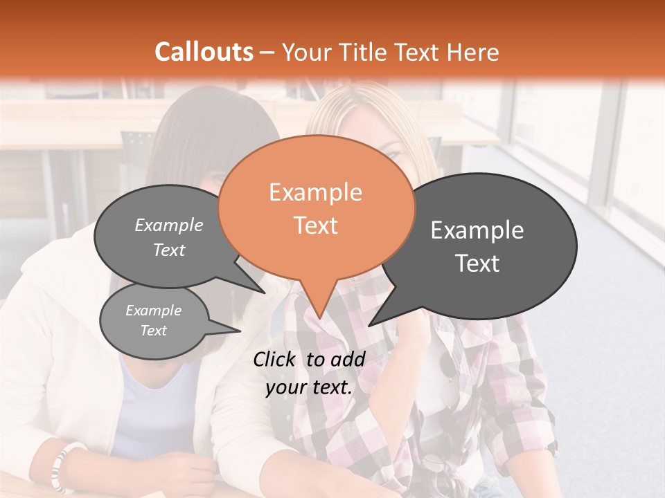 Woman Classroom Happy PowerPoint Template