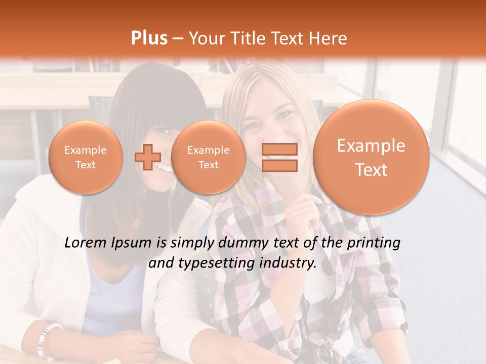 Woman Classroom Happy PowerPoint Template