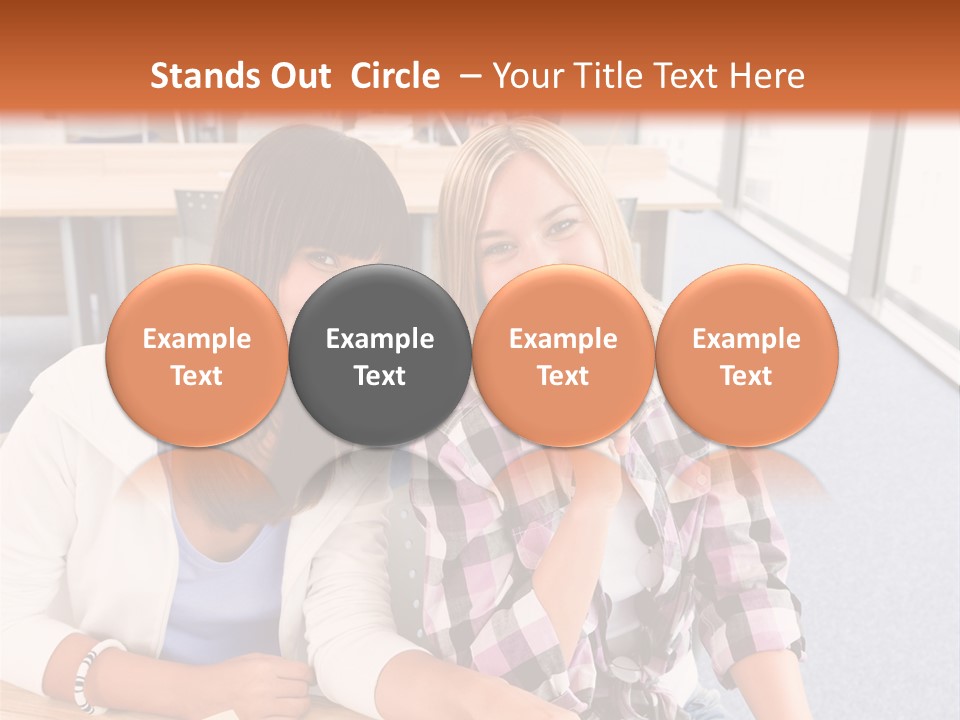 Woman Classroom Happy PowerPoint Template