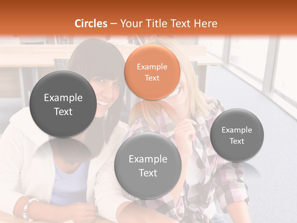 Woman Classroom Happy PowerPoint Template