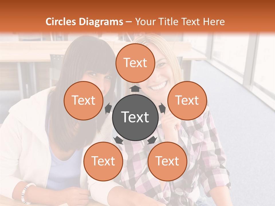 Woman Classroom Happy PowerPoint Template