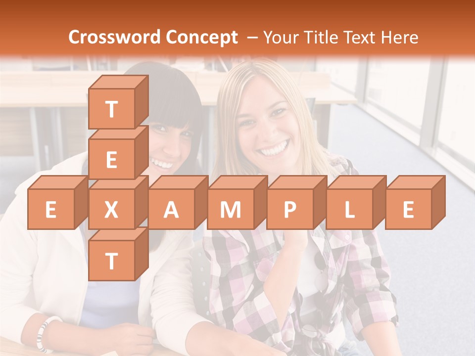 Woman Classroom Happy PowerPoint Template